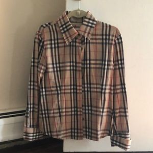 Like new Burberry button down shirt